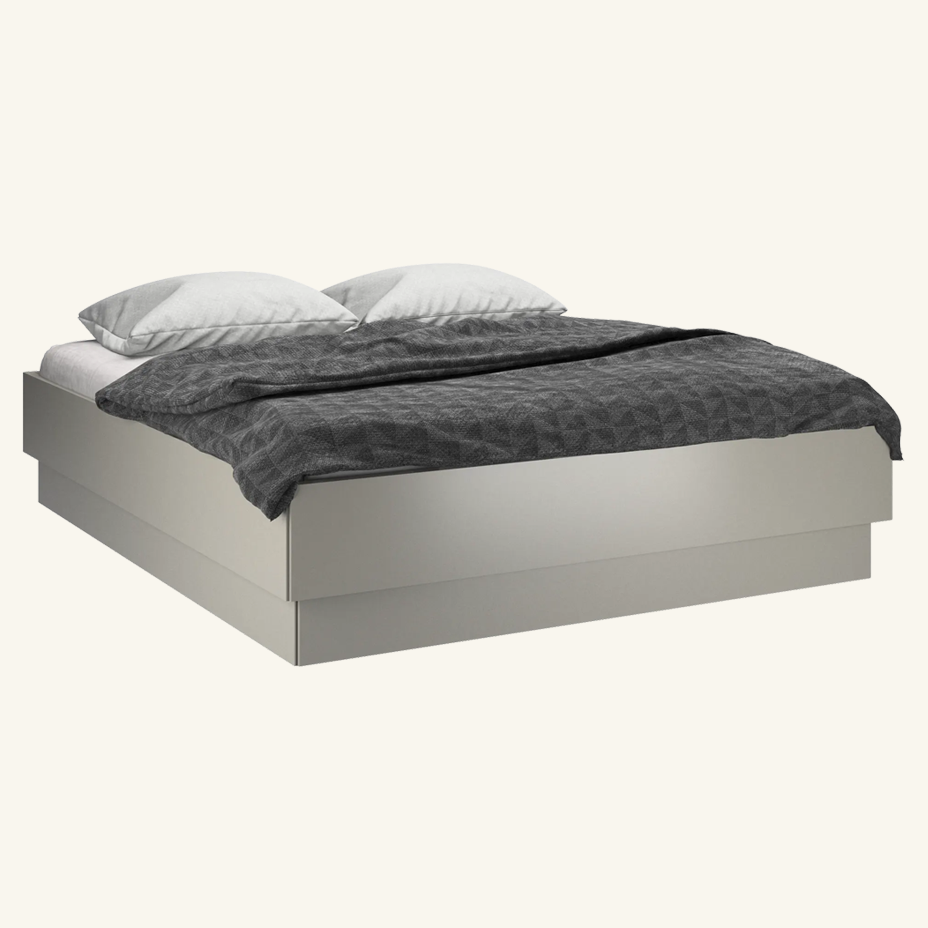 Lugano storage bed with lift-up frame and slats