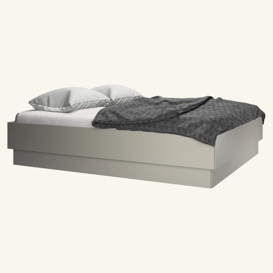 Lugano storage bed with lift-up frame and slats