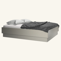 Lugano storage bed with lift-up frame and slats